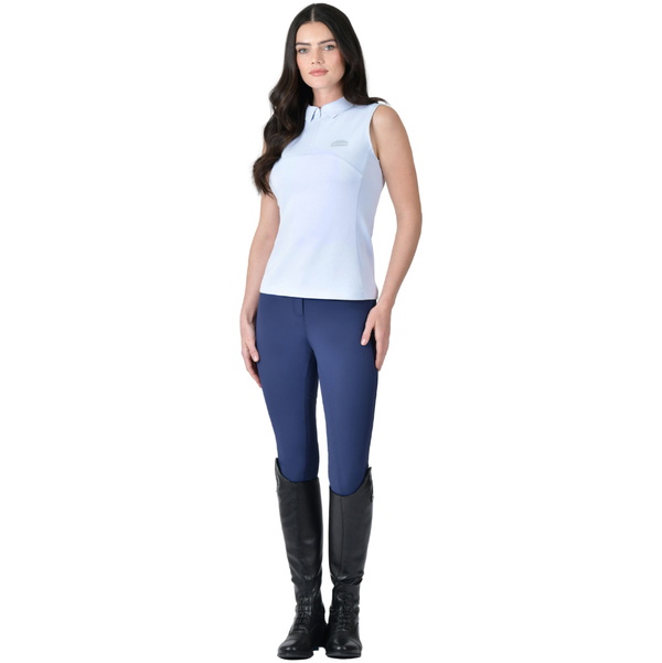2026 WeatherBeeta Mujer 37.5 Manga Corta Polo Camiseta 1029992 - Mist Blue